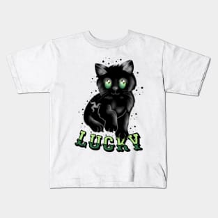 A lucky Manx cat Kids T-Shirt